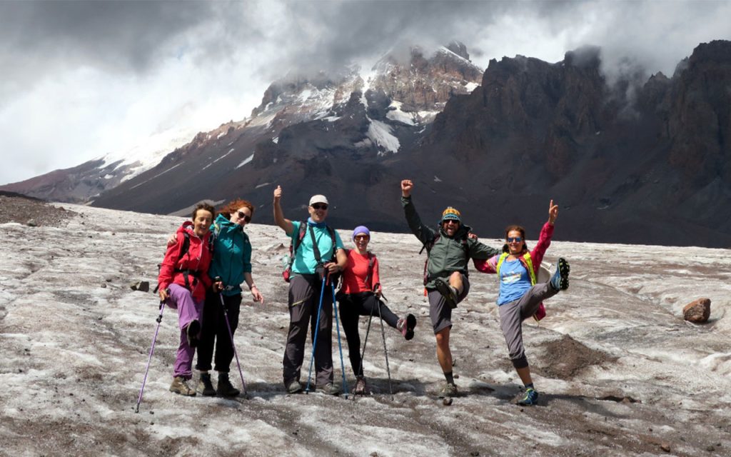 SKIATO Trip Georgia - On Gergeti glacier
